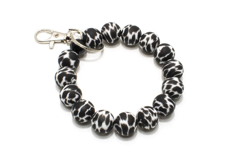 Schlüsselarmband Leo, Armband für Schlüssel, Autoschlüssel, Leopard