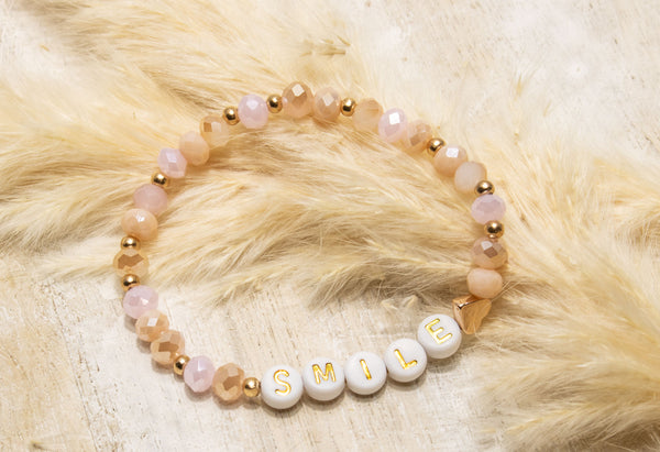 Namensarmband personalisiert mit Wunschnamen in gold rosa und rosè gold Herz , Initialienarmband, Armband mit Namen (Kopie)