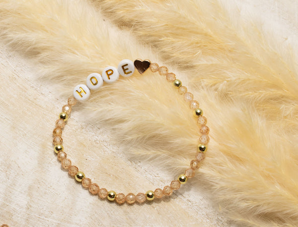 Zirkon Armband, Personalisiert , 18K vergoldete Perlen, Namensarmband , mit Namen